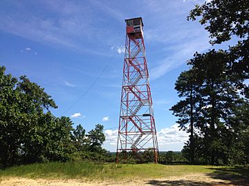 2014-08-29 11 34 32 The fire tower on top of Apple Pie Hill in Wharton State Forest, Tabernacle Township, New Jersey.JPG