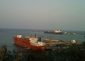 A view of Vizag Harbour Andhra Pradesh