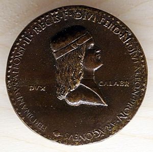 Adriano fiorentino, medaglia di ferdinando (ferrandino) d'aragona, 1494-95 (bargello)