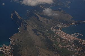 Boquer Valley and Port de Pollença from the air