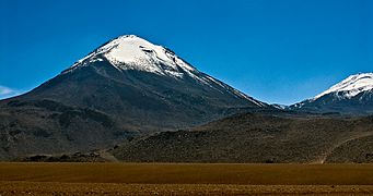 Cerro colorado and part of volcan escalante