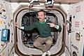 Chris Hadfield in the Space Station on Saint Patrick's Day