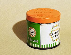 Clotted cream tin