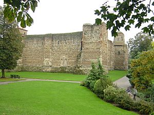 Colchester castle, rear side