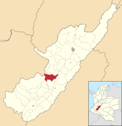 Location of the municipality and town of Paicol in the Huila Department of Colombia.