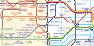Composite Beck and 2012 tube map