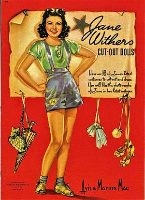 Jane Withers Cut-Out Dolls book cover