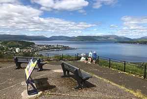 Lyle Hill viewpoint, Gourock and Cowal