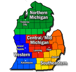 Michigan Lower Peninsula Regions
