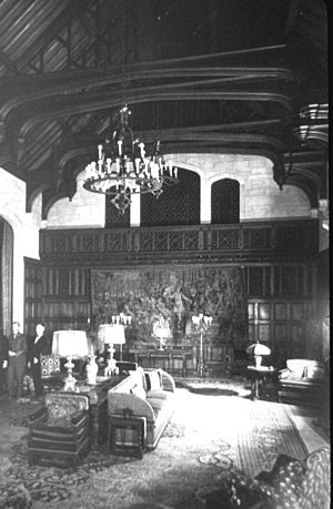 Music room at the mansion of Asa Candler, Jr., "Briarcliff"