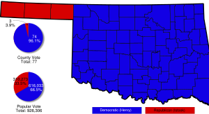 Oklahoma 2006 gubernatorial election map