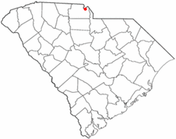 Location of Tega Cay, South Carolina