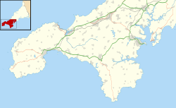 Mên Scryfa is located in Southwest Cornwall