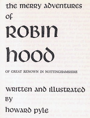 The Merry Adventures of Robin Hood, 1 Title page.png