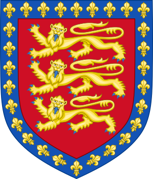 Arms of John of Eltham, Earl of Cornwall