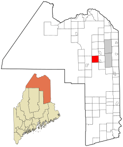 Location of Castle Hill, Maine