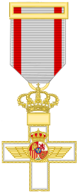 Cross of the Aeronautical Merit (Spain) - White Decoration.svg