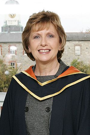Diarmuid Hegarty, President of Griffith College with Mary McAleese, President of Ireland (cropped).jpg