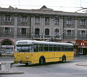 Ex-Schaffhausen trolleybus 203 in Valparaíso