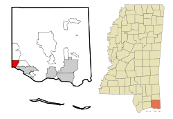 Location of St. Martin, Mississippi