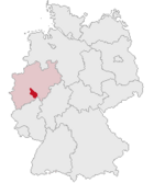 Position of the Oberbergischer Kreis in Germany