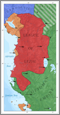 League of Lezhë, 1448-1468