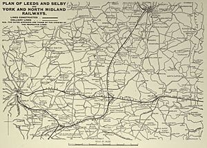 Leeds and Selby, York and North Midland railway maps