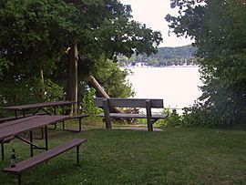 Nelson Point Picnic Area at Peninsula State Park.