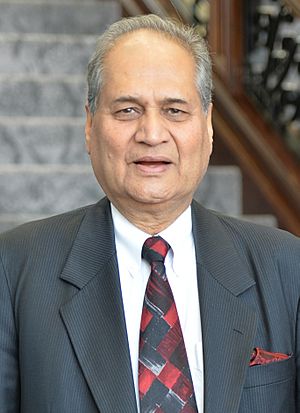 Rahul Bajaj, Chairman, Bajaj Auto, India, co-chair of the Global India Business Meeting (14513204904) (cropped).jpg
