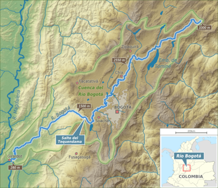 Rio Bogota map