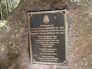 Stringybark creek plaque