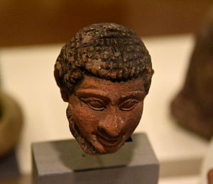 Terracotta head of Semite, marked "Hebrew" by Petrie. From Memphis, Foreign Quarter, Egypt. Graeco-Roman Period. The Petrie Museum of Egyptian Archaeology, London