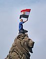 The lion of Egyptian revolution (Qasr al-Nil Bridge)-edit2