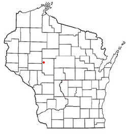 Location of Worden, Wisconsin