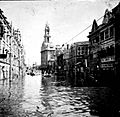 1939年天津水灾时的旭街