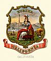 California state coat of arms (illustrated, 1876)