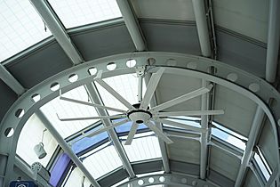 Ceiling fan at Chicago O'Hare Airport