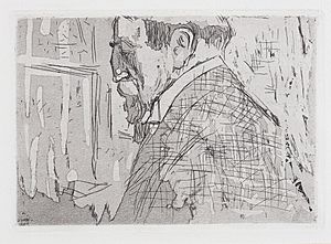Edouard Vuillard - Vuillard-98315 - Portrait of Theo Van Rysselberghe - circa 1898