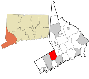 Location in Fairfield County, Connecticut
