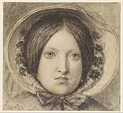 Ford Madox Brown - The Last of England - Portrait of Emma Hill - Google Art Project