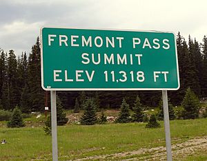 Fremont Pass Sign
