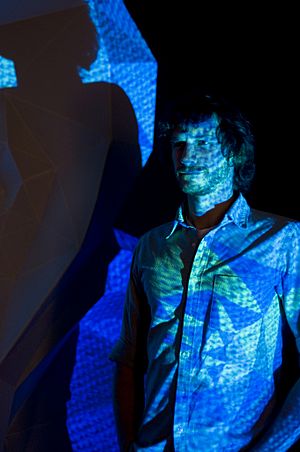 Gotye in front of Fractured Heart