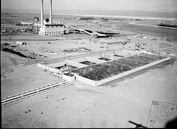 Hanford F Reactor Cooling Basins