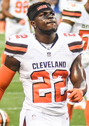 Jabrill Peppers 2017 preseason (cropped)