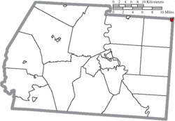 Location of Adelphi in Ross County