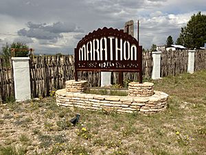 Sign of Marathon