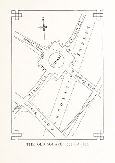 Old Square, Birmingham 1797 + 1897