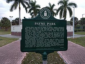 Payne Park Hist Marker front