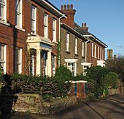 Royston- houses on Kneesworth Street (geograph 4781601)