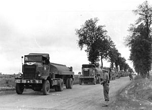 Tanker trucks of the 3990th Quartermaster (Transportation Corps) Truck Company